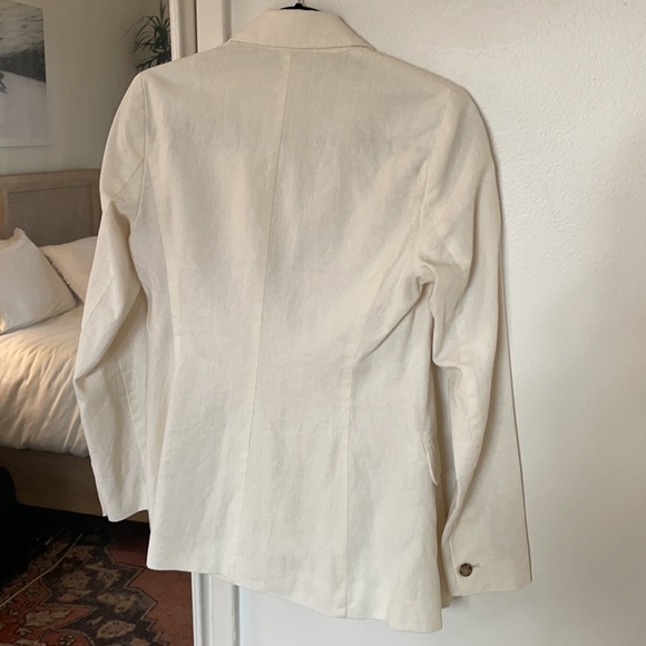 Abercrombie white linen blazer - Picture 4 of 4